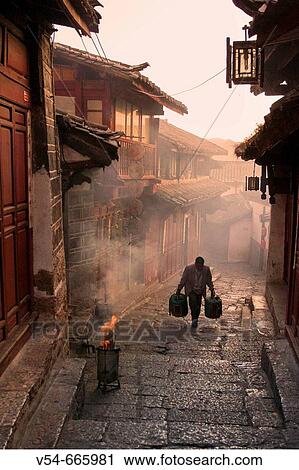 The UNESCO Old City of Lijiang, Yunnan, China View Large Photo Image Stock Image - The UNESCO Old City of Lijiang, Yunnan, China. Fotosearch