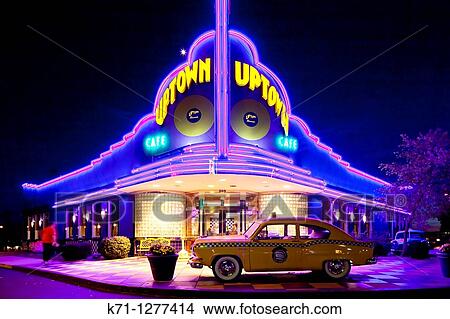 The Uptown Cafe Diner in Branson, MIssouri, USA. View Large Photo Image Picture - The Uptown Cafe Diner in Branson, MIssouri, USA.. Fotosearch