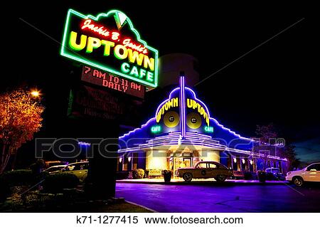 The Uptown Cafe Diner in Branson, MIssouri, USA. View Large Photo Image Stock Photography - The Uptown Cafe Diner in Branson, MIssouri, USA.. Fotosearch