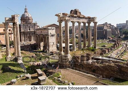 The view over the Roman Forum in Rome Italy View Large Photo Image Stock Photo - The view over the Roman Forum in Rome Italy. Fotosearch