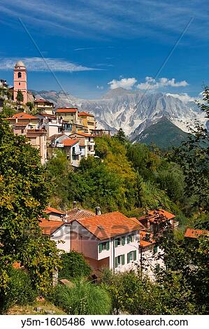 The village of Fontia belongs to the municipality of Carrara with Apennine Mountains over Carrara in the background, Province of Massa-Carrara, Toscana, Italy, Europe View Large Photo Image Stock Photograph - The village of Fontia belongs to the municipality of Carrara with Apennine Mountains over Carrara in the background, Province of Massa-Carrara, Toscana, Italy, Europe. Fotosearch