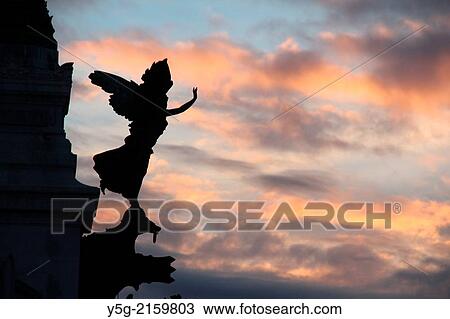 Stock Image - The Vittoriano Altar to the Nation monument in Piazza Venezia square in Rome Italy. Fotosearch