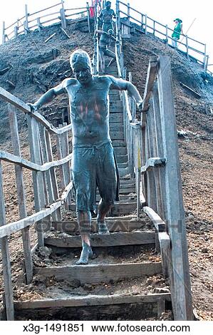 The VolcBn El Totumo, a 65-foot-tall mud volcano outside of Cartagena is known for its supposed skin-enhancing qualities View Large Photo Image Stock Image - The VolcBn El Totumo, a 65-foot-tall mud volcano outside of Cartagena is known for its supposed skin-enhancing qualities. Fotosearch