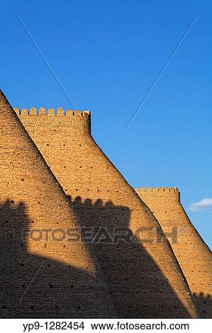 The walls of the Ark, Bukhara, Uzbekistan View Large Photo Image Picture - The walls of the Ark, Bukhara, Uzbekistan. Fotosearch