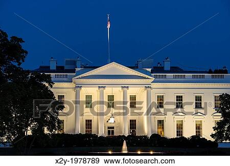The White House, home of the United States President, Washington D. C., USA. View Large Photo Image Stock Photo - The White House, home of the United States President, Washington D. C., USA.. Fotosearch