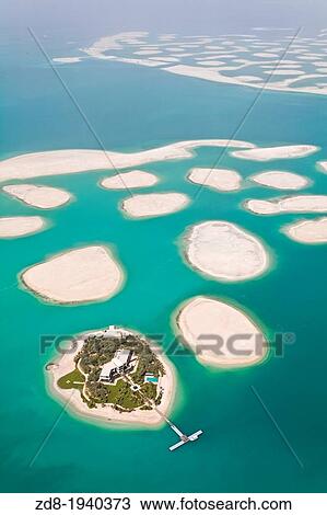 Stock Image - the word private islands in dubai. Fotosearch