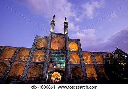 Stock Image - The Zoroastrian medieval Takyeh Amir Chakhmagh in Yazd, Iran. Fotosearch