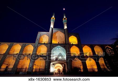 The Zoroastrian medieval Takyeh Amir Chakhmagh in Yazd, Iran View Large Photo Image Stock Image - The Zoroastrian medieval Takyeh Amir Chakhmagh in Yazd, Iran. Fotosearch