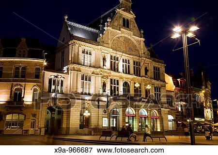 Theatre, Ghent, Belgium View Large Photo Image Stock Photo - Theatre, Ghent, Belgium. Fotosearch