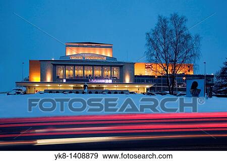 Theatre Vanemuine in Tartu, Estonia, Europe View Large Photo Image Stock Photo - Theatre Vanemuine in Tartu, Estonia, Europe. Fotosearch