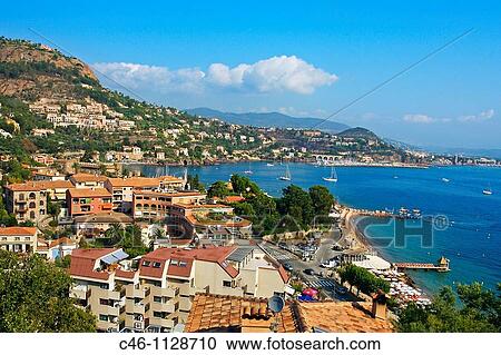 Stock Image - Theoule sur mer. Cannes. Alpes-Maritimes. French Riviera. Provence. France.. Fotosearch