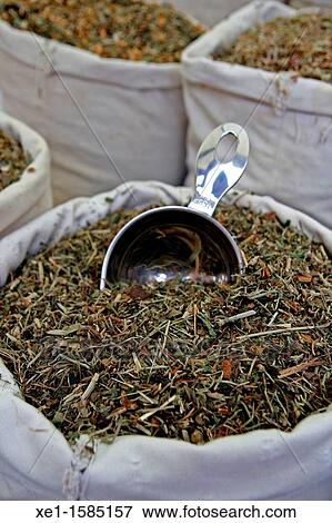 Stock Photo - therapeutic herbs, herbal. Fotosearch