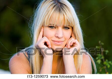 Thinking mind teen girl portrait View Large Photo Image Stock Image - Thinking mind teen girl portrait. Fotosearch