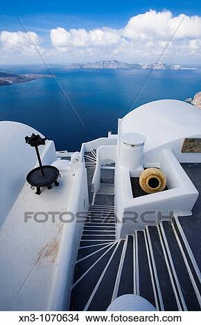 Picture - Thira (Fira). Santorini. Cyclades Islands. Greece.. Fotosearch
