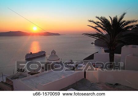 Stock Photo - Thira, Fira Santorini Greece.. Fotosearch