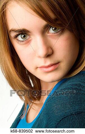 thirteen year old girl in studio, headshot View Large Photo Image Stock Image - thirteen year old girl in studio, headshot. Fotosearch