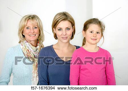 Picture - Three generations. Fotosearch