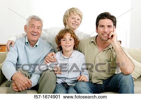 Three generations View Large Photo Image Stock Image - Three generations. Fotosearch