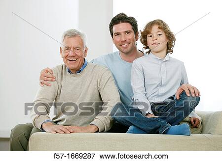 Three generations View Large Photo Image Stock Photo - Three generations. Fotosearch