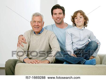 Three generations View Large Photo Image Stock Photo - Three generations. Fotosearch