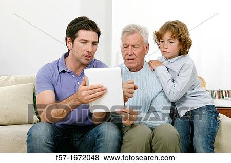 Three generations View Large Photo Image Stock Photo - Three generations. Fotosearch