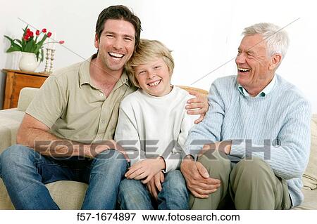 Three generations View Large Photo Image Stock Photo - Three generations. Fotosearch