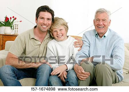 Three generations View Large Photo Image Stock Photo - Three generations. Fotosearch