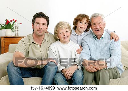 Stock Photo - Three generations. Fotosearch
