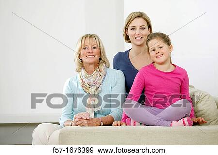 Stock Photo - Three generations. Fotosearch