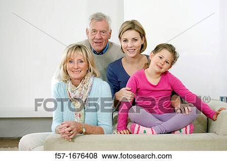 Stock Photo - Three generations. Fotosearch