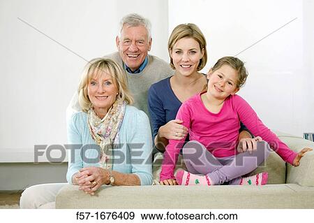 Stock Photo - Three generations. Fotosearch