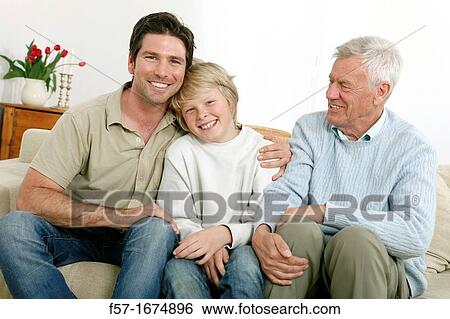 Three generations View Large Photo Image Stock Photograph - Three generations. Fotosearch