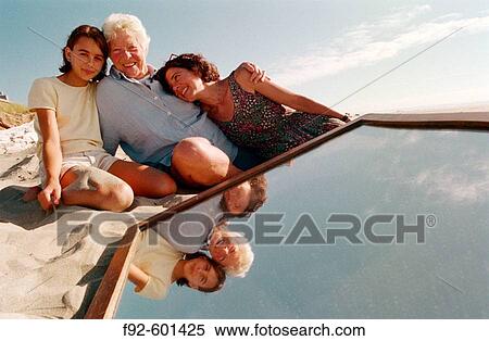 Stock Photography - Three generations. Fotosearch