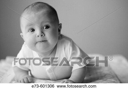 Three month old baby girl View Large Photo Image Stock Photograph - Three month old baby girl. Fotosearch