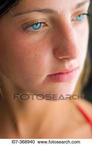 Three-quarters head shot of teenage girl. Paris. France View Large Photo Image Stock Image - Three-quarters head shot of teenage girl. Paris. France. Fotosearch