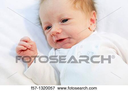 Three week old baby boy View Large Photo Image Stock Photo - Three week old baby boy. Fotosearch