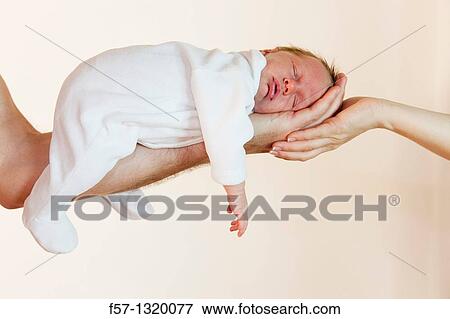 Three week old baby boy View Large Photo Image Stock Photo - Three week old baby boy. Fotosearch