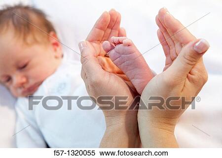 Stock Photography - Three week old baby boy. Fotosearch