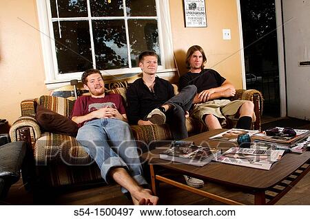 Three young caucasian males View Large Photo Image Stock Photo - Three young caucasian males. Fotosearch