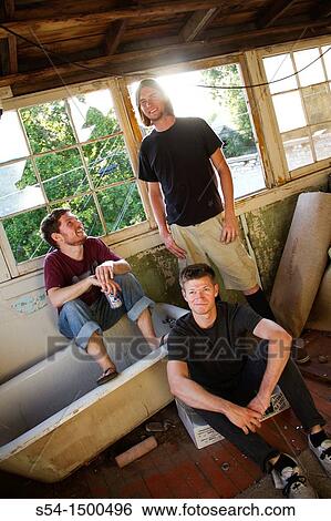 Three young caucasian males View Large Photo Image Stock Photograph - Three young caucasian males. Fotosearch