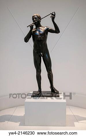 Stock Image - ? Thyrsis? sculpture by James Havard Thomas, 1912, Tate Britain, London UK.. Fotosearch