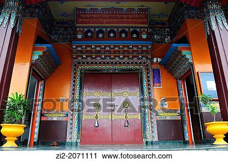 Tibetan Buddhist Monastery of Tashiling, Pokhara, Nepal View Large Photo Image Stock Image - Tibetan Buddhist Monastery of Tashiling, Pokhara, Nepal. Fotosearch