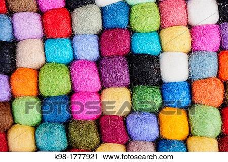 Stock Image - Tibetan wool, Boudhdanath, Kathmandu, Nepal, Asia. Fotosearch