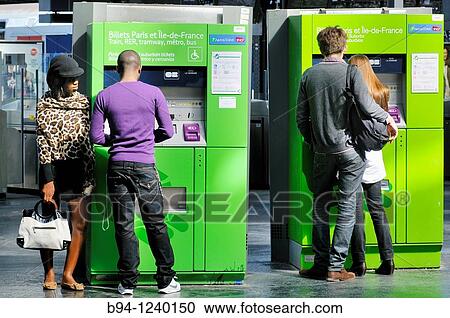 Ticket vending machine. East railway station. Paris, France. View Large Photo Image Stock Image - Ticket vending machine. East railway station. Paris, France.. Fotosearch