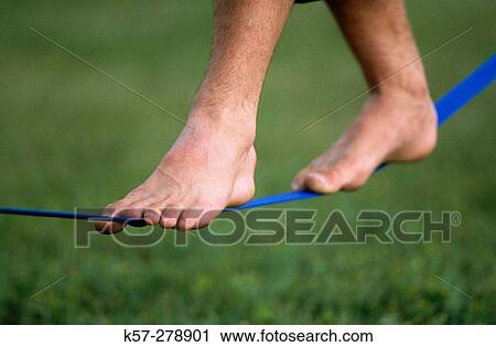 Stock Image - Tightrope. Fotosearch