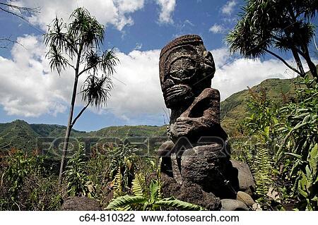 Tiki at Hiva Oa island, Marquesas islands, French Polynesia View Large Photo Image Stock Image - Tiki at Hiva Oa island, Marquesas islands, French Polynesia. Fotosearch
