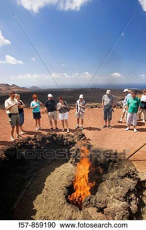 Timanfaya National Park, Lanzarote, Canary Islands, Spain View Large Photo Image Stock Image - Timanfaya National Park, Lanzarote, Canary Islands, Spain. Fotosearch