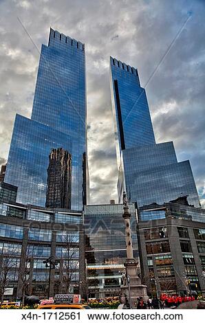 Stock Image - Time Warner Center at Columbus Circle in Manhattan, New York City, United States of America. Fotosearch