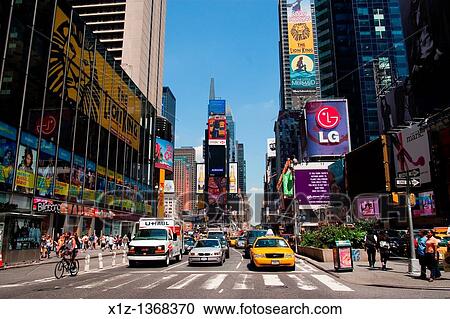 Times Square in Manhattan New York City View Large Photo Image Stock Image - Times Square in Manhattan New York City. Fotosearch
