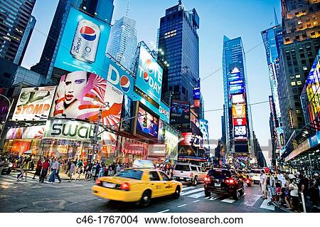 Picture - Times square, Manhattan, New York City USA.. Fotosearch